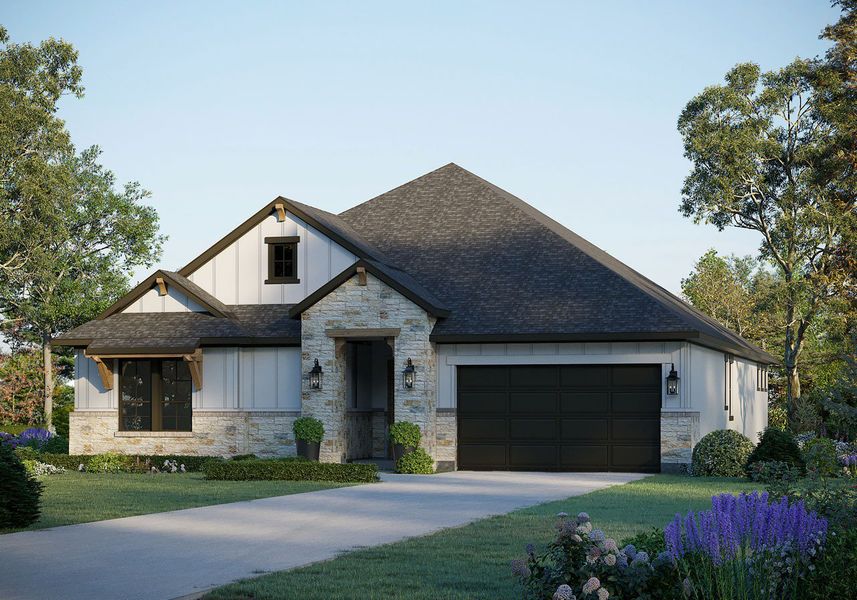 Representative exterior photo of a completed home built from the Lincoln by GFO Home in Walsh Ranch, Aledo, TX (Image 4).