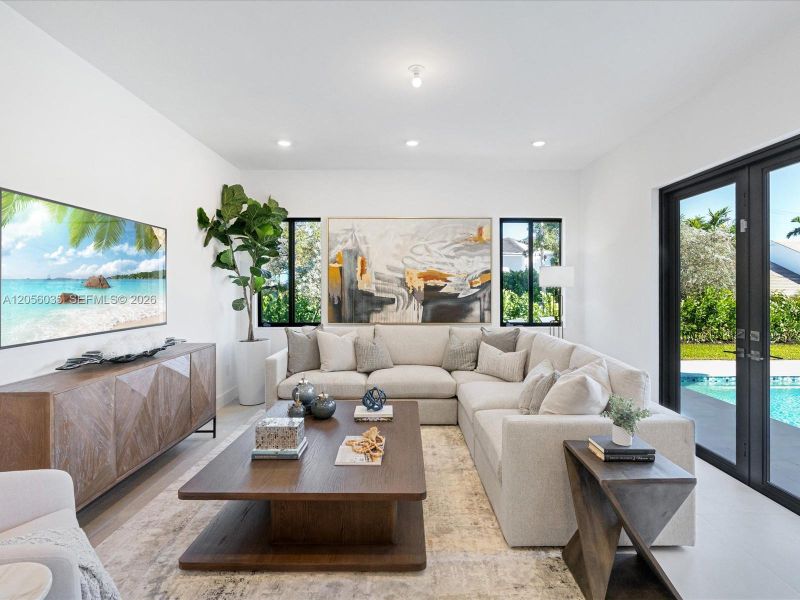 Furnished interior view inside a new home in , Miami (Image 12). Furnished interior view inside a new home in , Miami (Image 12).