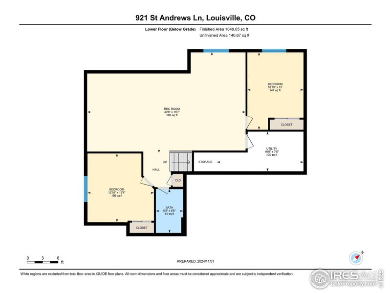 Basement level floor plan