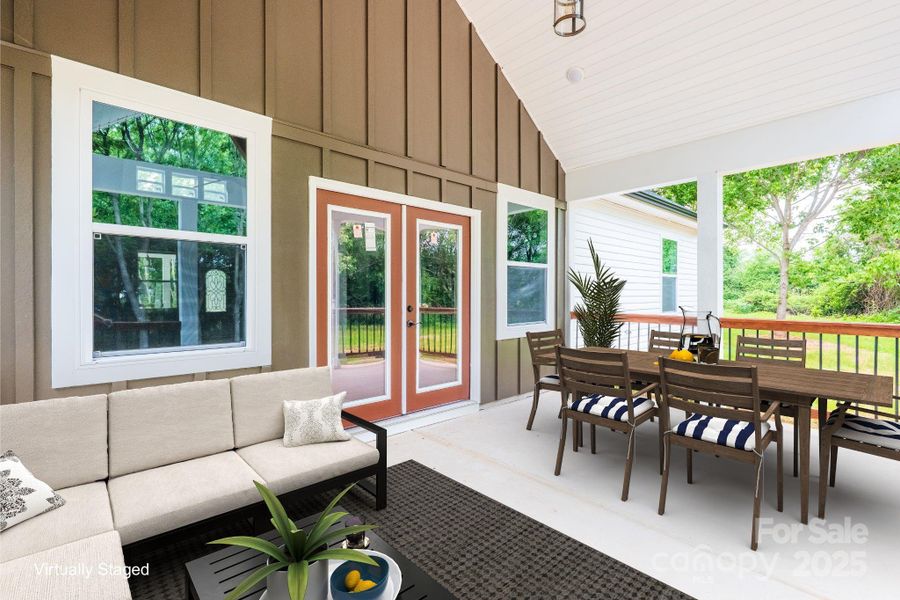 Exterior details and patio area of a home in , Shelby (Image 27).