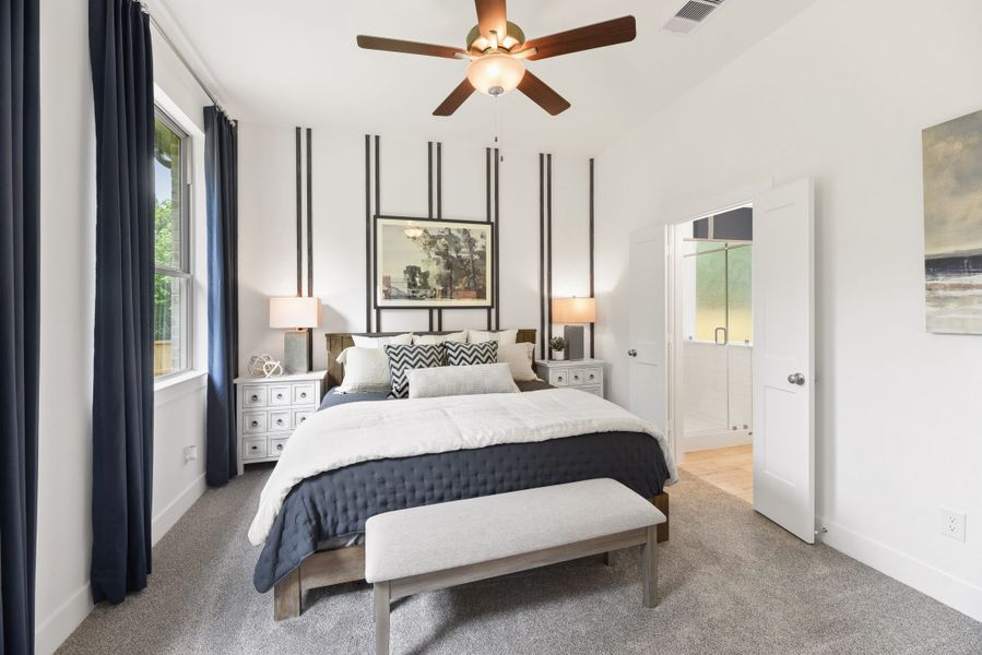 Furnished interior view inside a new home in Jordan Ranch, Fulshear (Image 8). Furnished interior view inside a new home in Jordan Ranch, Fulshear (Image 8).
