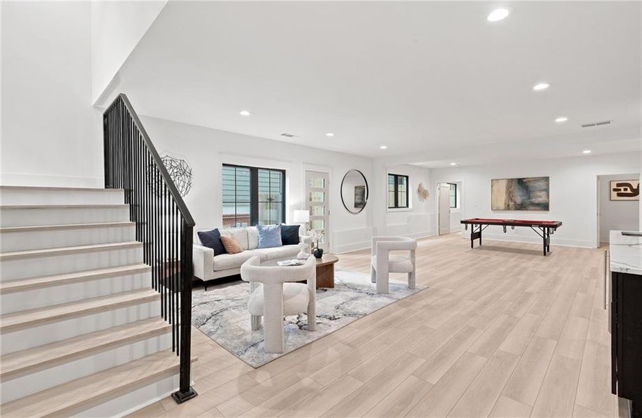 Furnished interior view inside a new home in , Atlanta (Image 28).