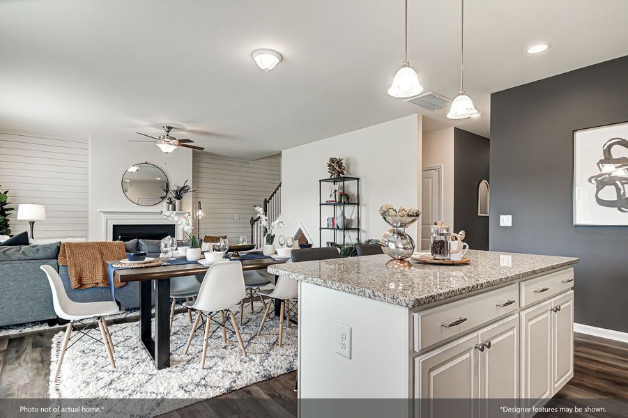 Furnished interior view inside a new home in Wingate, Inman (Image 4).