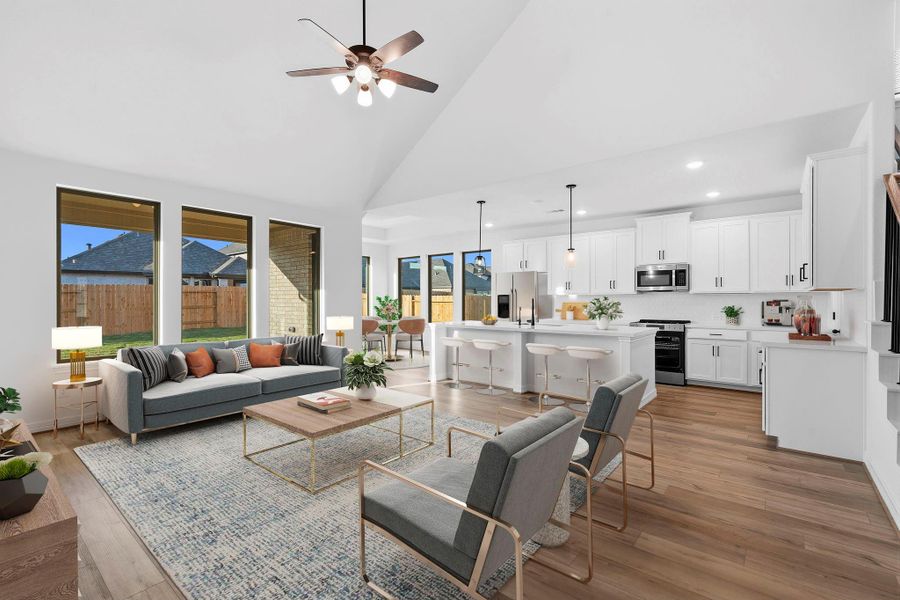 Furnished interior view inside a new home in Brookewater, Rosenberg (Image 10).