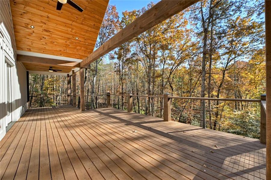 Exterior details and patio area of a home in , Ellijay (Image 27).