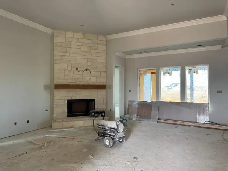 In-progress construction of a new home in Rocky Top, Krum, TX (Image 3). In-progress construction of a new home in Rocky Top, Krum, TX (Image 3).