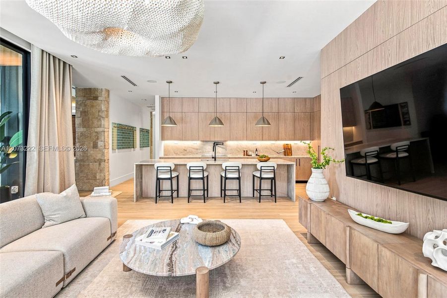 Furnished interior view inside a new home in , Miami (Image 13). Furnished interior view inside a new home in , Miami (Image 13).