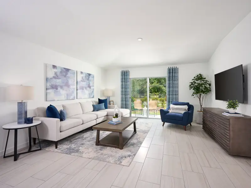 Furnished interior view inside a new home in Cypress Meadows - Classic Series, Jacksonville (Image 4). Furnished interior view inside a new home in Cypress Meadows - Classic Series, Jacksonville (Image 4).