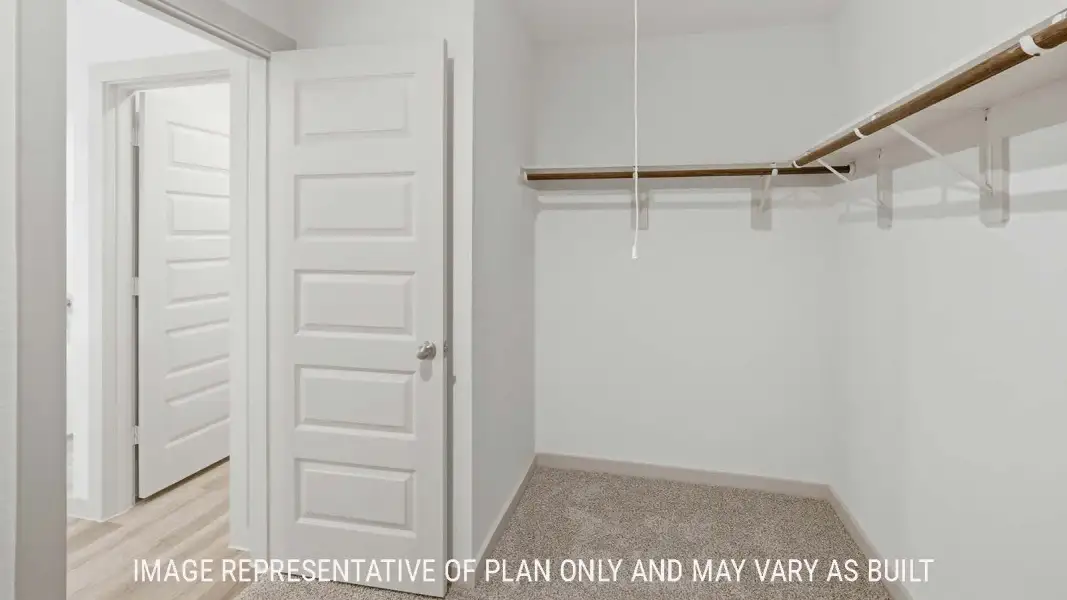 Representative unfurnished interior of a home built from the Texas Cali by D.R. Horton in Woodland Park, Beaumont (Image 22).