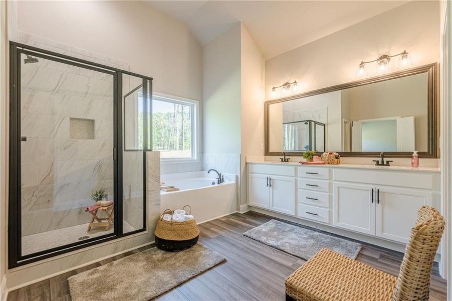 Furnished interior view inside a new home in , Covington (Image 11).