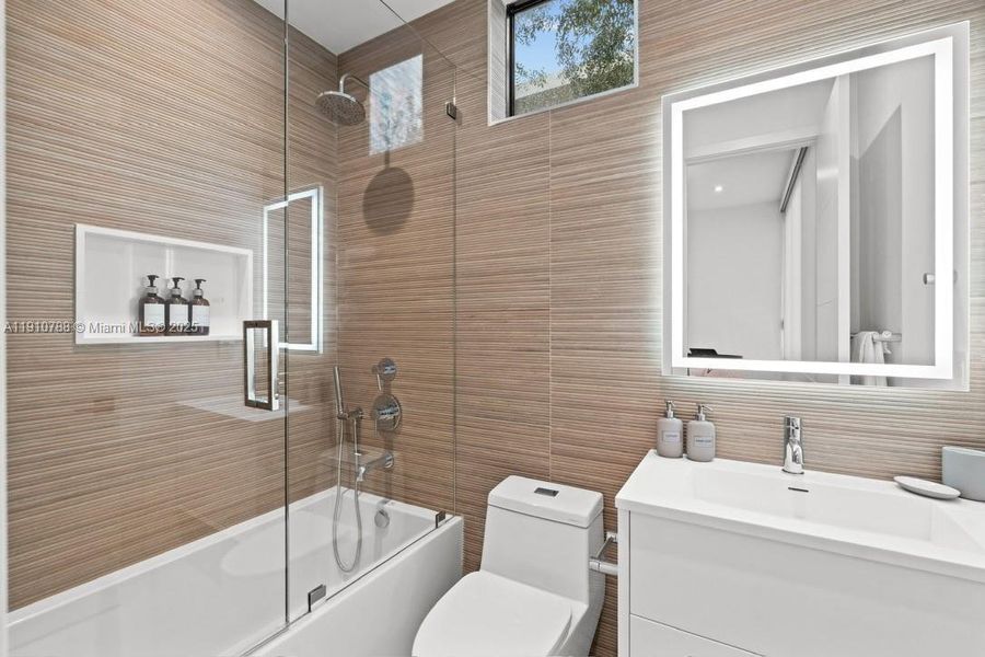 Furnished interior view inside a new home in , Miami (Image 4).