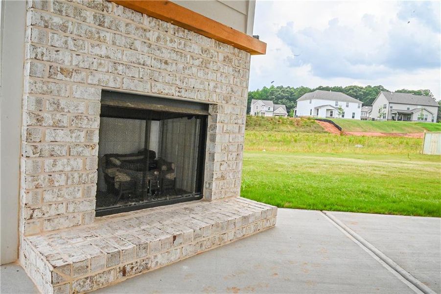 Exterior details and patio area of a home in , Stockbridge (Image 44).