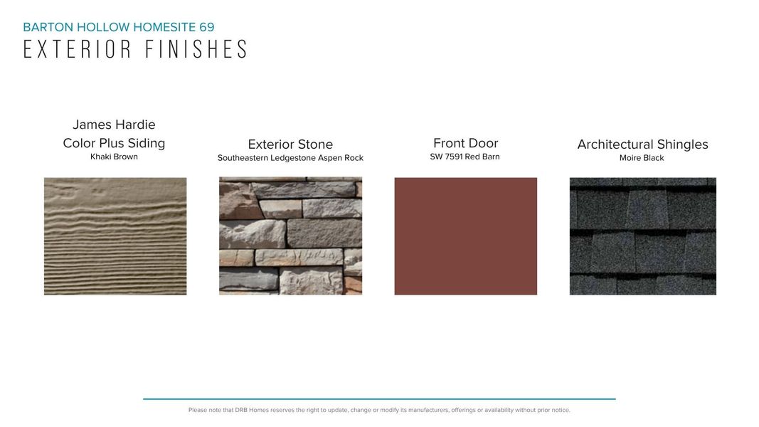 Sample of building materials used in homes in Barton Hollow Townhomes, Fountain Inn (Image 23). Sample of building materials used in homes in Barton Hollow Townhomes, Fountain Inn (Image 23).