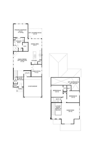 2D floor plan layout of this home in Jordan Ranch, Fulshear, TX (Image 3).