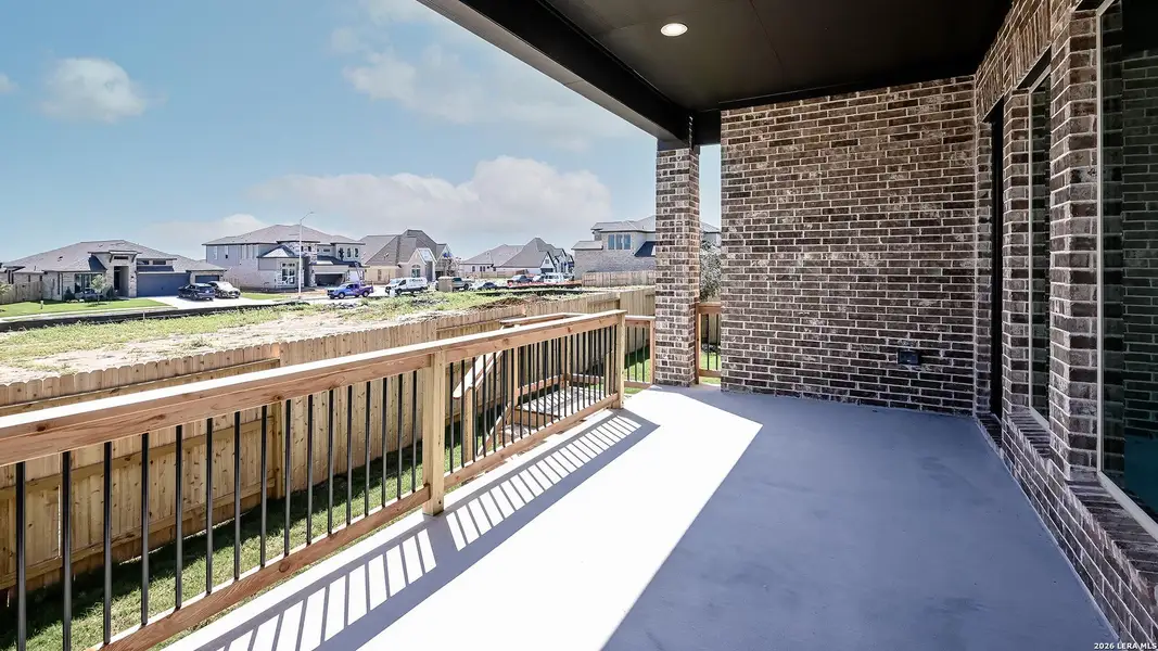 Exterior details and patio area of a home in Cibolo Valley Heights, Cibolo (Image 20).