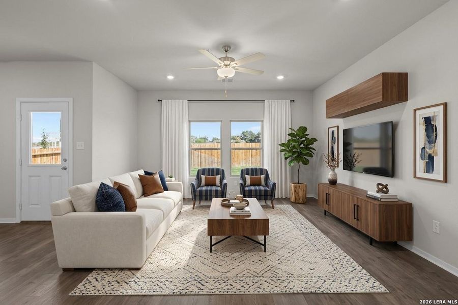Furnished interior view inside a new home in Summerlin, San Antonio (Image 7).