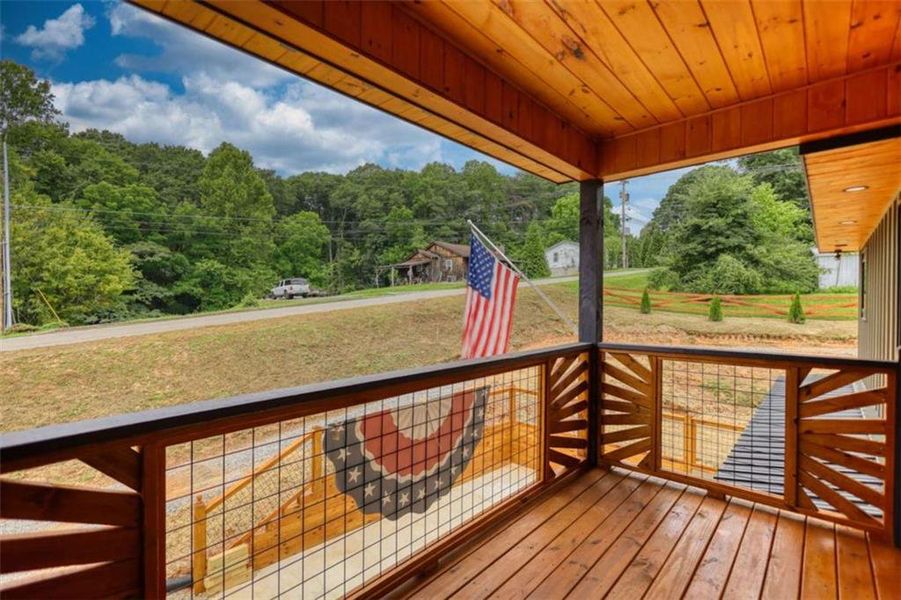 Exterior details and patio area of a home in , Blue Ridge (Image 37).