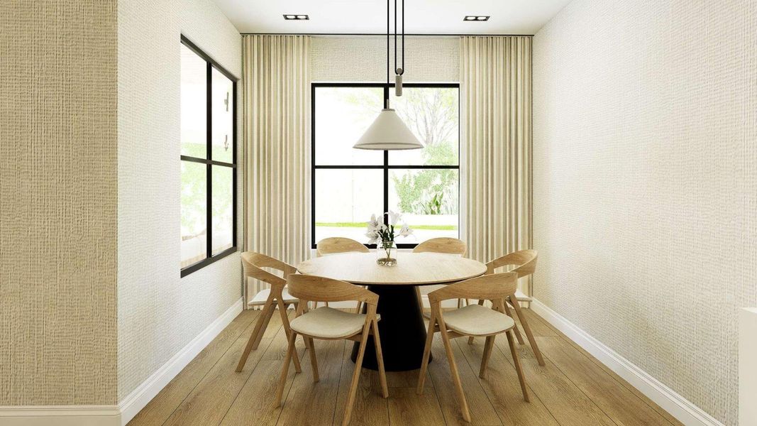 Furnished interior view inside a new home in , Houston (Image 10).