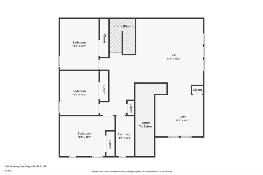 2D floor plan layout of this home in Stonehaven, Seagoville, TX (Image 5). 2D floor plan layout of this home in Stonehaven, Seagoville, TX (Image 5).