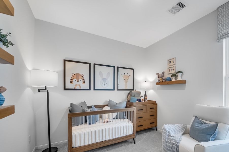 Representative furnished interior of a home built from the Charlton by Taylor Morrison in Brookewater 45s, Rosenberg (Image 28).