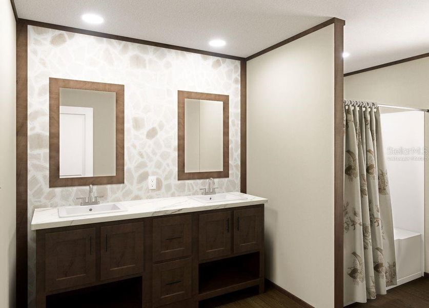 Furnished interior view inside a new home in , Satsuma (Image 14).