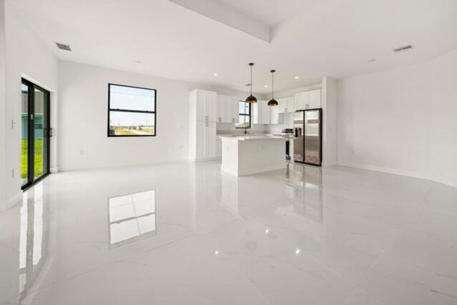 Spacious, unfurnished interior of a new home in , Cape Coral (Image 8). Spacious, unfurnished interior of a new home in , Cape Coral (Image 8).