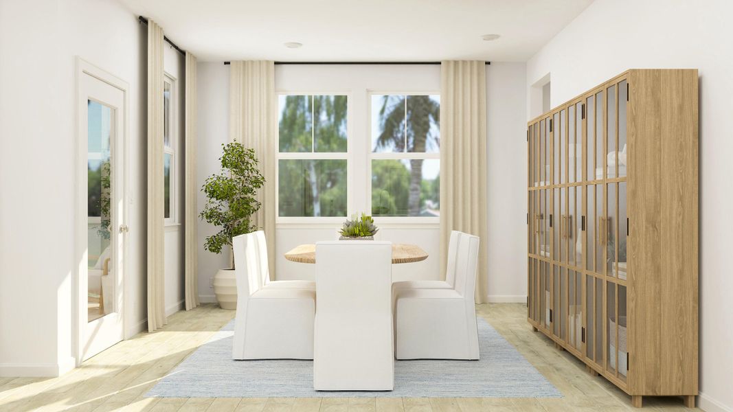 Furnished interior view inside a new home in Horizons at Carnes Crossroads | 55+: Legends Collection, Summerville (Image 5).