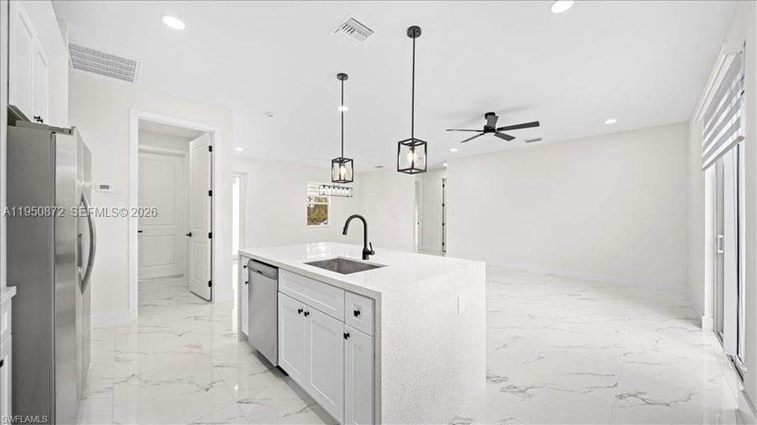 Furnished interior view inside a new home in , Lehigh Acres (Image 9).