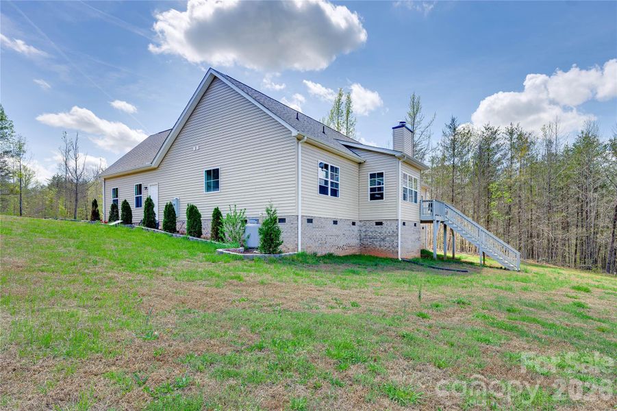 Exterior details and patio area of a home in , Bostic (Image 4).