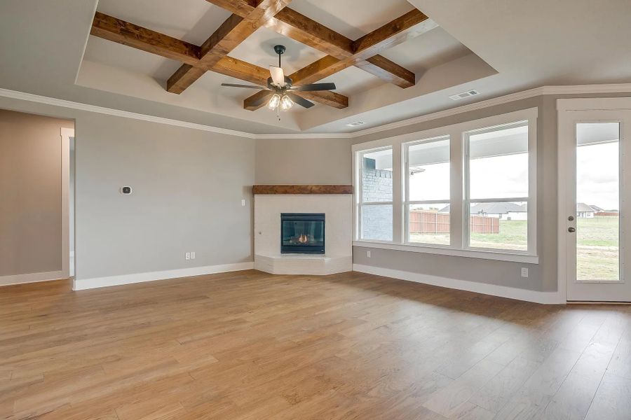 Representative unfurnished interior of a home built from the The Macy by Elmwood Custom Homes in Matthews Farm, Venus (Image 31). Representative unfurnished interior of a home built from the The Macy by Elmwood Custom Homes in Matthews Farm, Venus (Image 31).