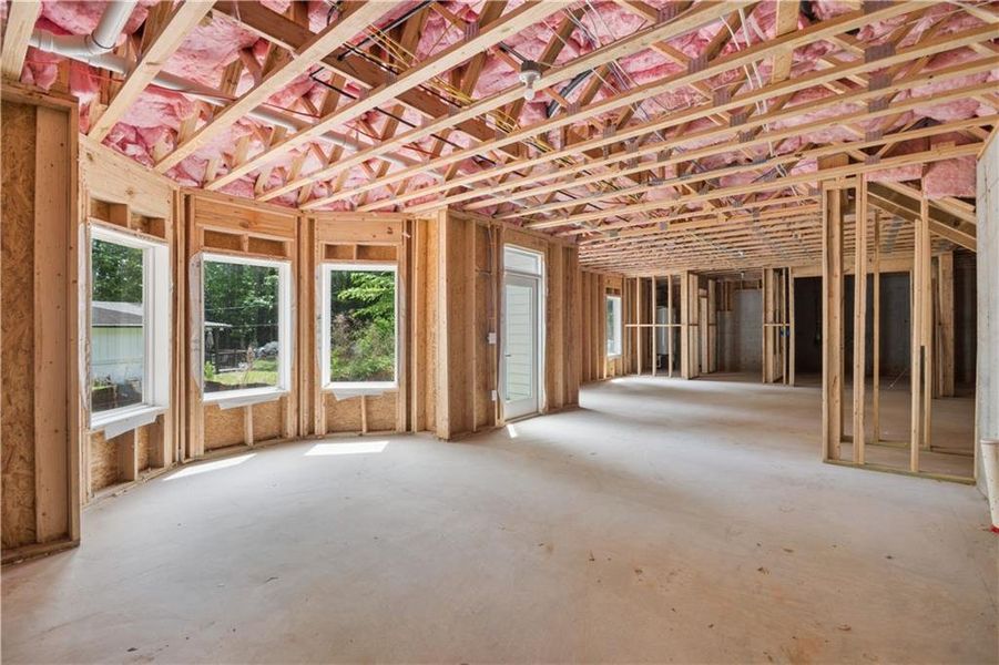 In-progress construction of a new home in , Alpharetta, GA (Image 47).