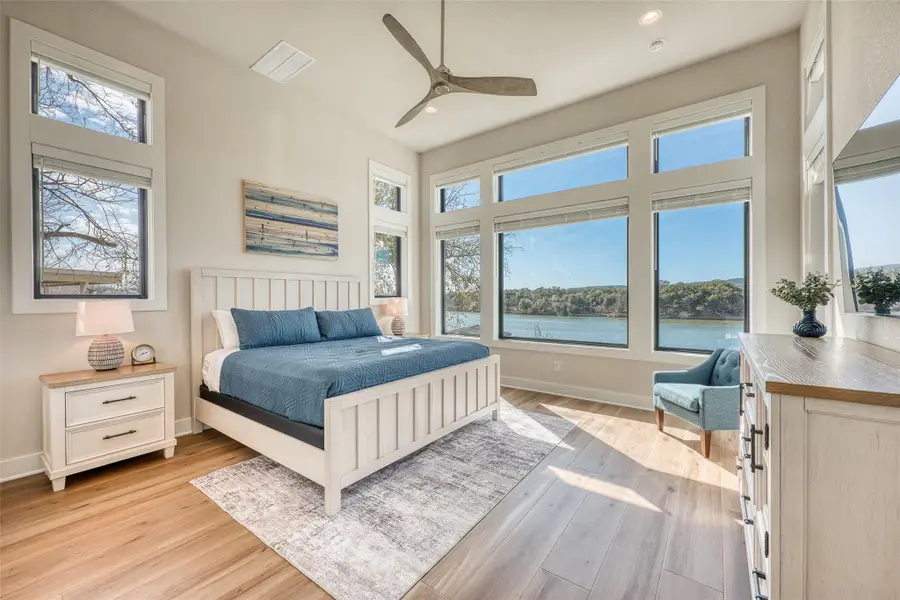 Luxurious primary suite.