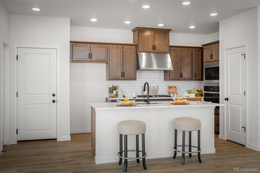 Furnished interior view inside a new home in Revel Crossing at Wolf Ranch – The Ascent Collection, Colorado Springs (Image 10).
