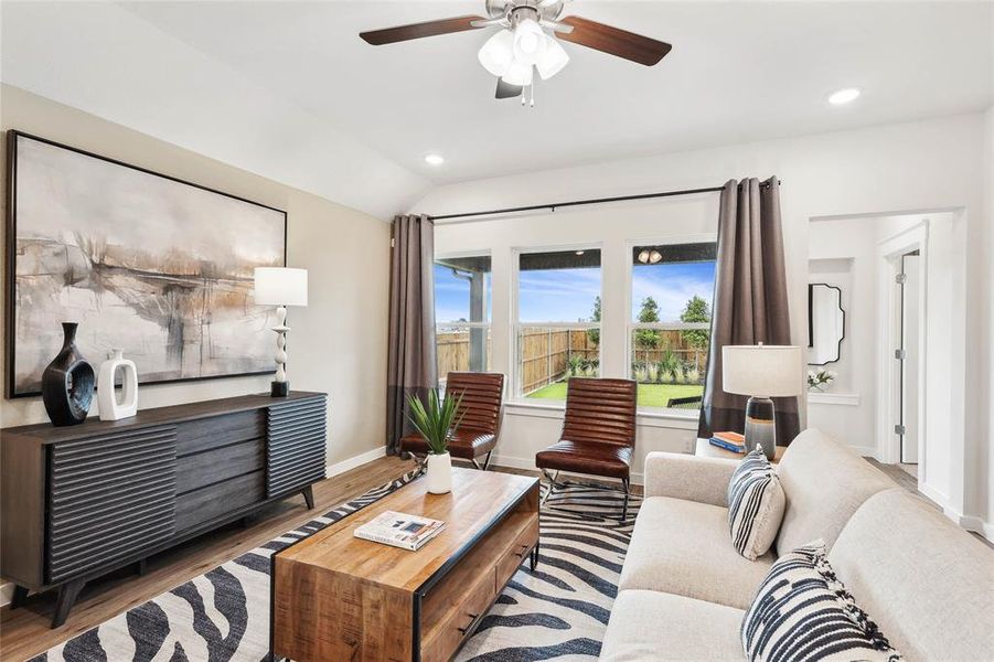 Furnished interior view inside a new home in Simpson Crossing, Princeton (Image 14). Furnished interior view inside a new home in Simpson Crossing, Princeton (Image 14).