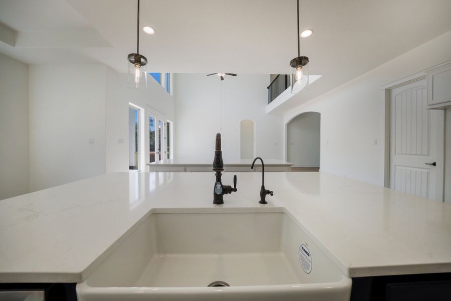 Representative furnished interior of a home built from the The Travis by Whitestone Custom Homes in Johnson Ranch, Bulverde (Image 14).