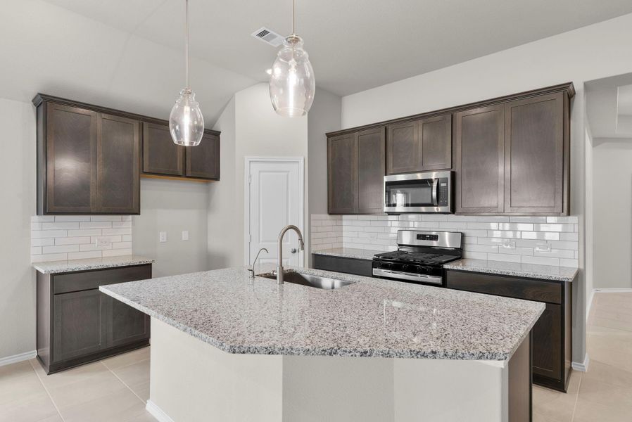 Furnished interior view inside a new home in Grand Central Park, Conroe (Image 13).