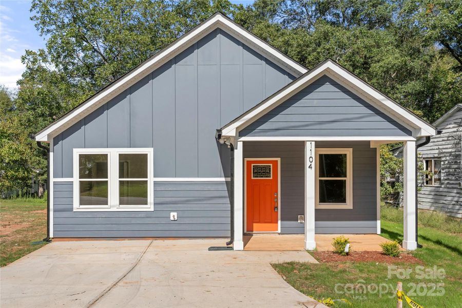 Front exterior of a new home in , Shelby, NC, highlighting curb appeal (Image 16).