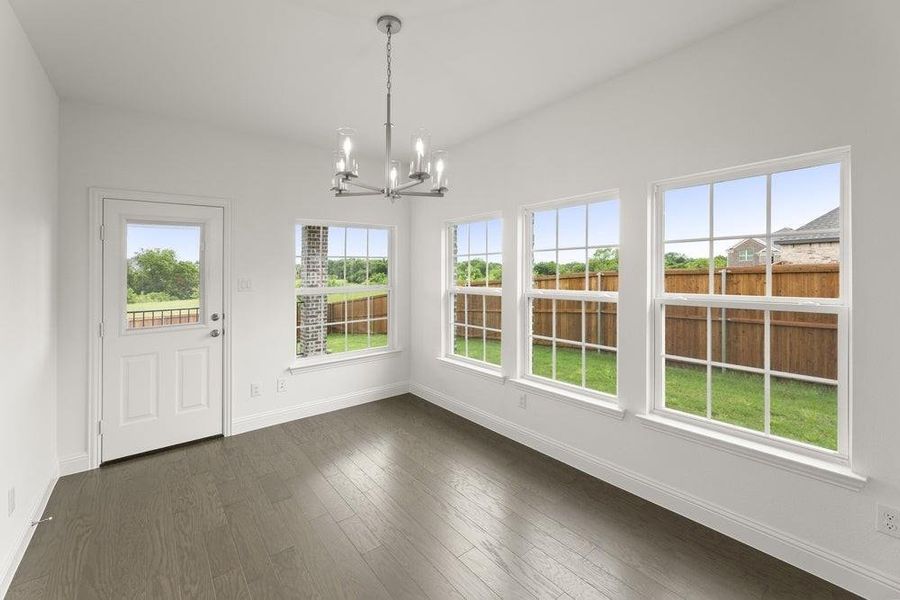 Spacious, unfurnished interior of a new home in Trails at Cottonwood Creek, Rowlett (Image 16). Spacious, unfurnished interior of a new home in Trails at Cottonwood Creek, Rowlett (Image 16).