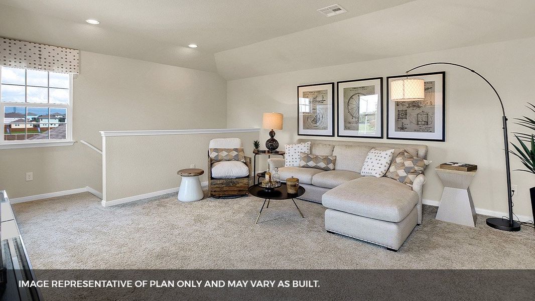 Furnished interior view inside a new home in Southgrove, Kyle (Image 4).