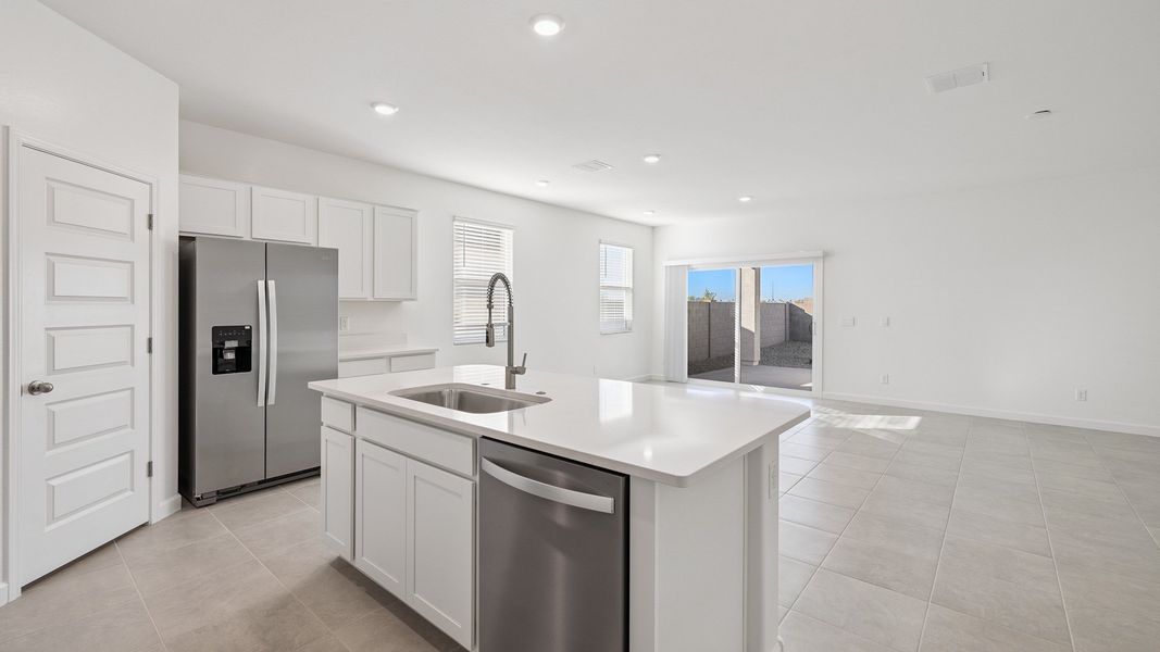 Furnished interior view inside a new home in Desert Moon Estates, Buckeye (Image 12).