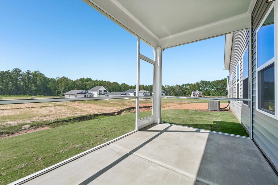 Screened-In Porch featuring the AW Collection® Milan - Open-air space with a modern edge.