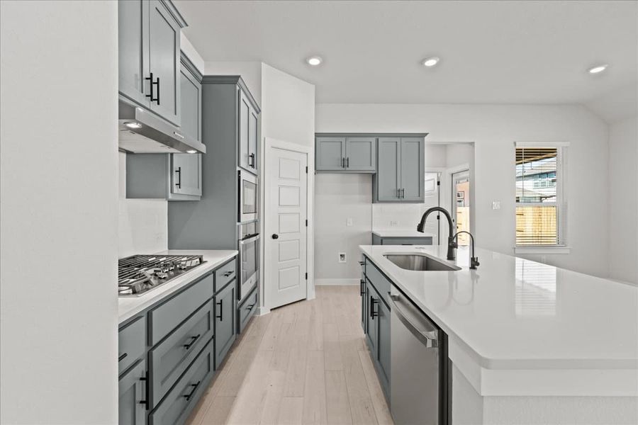 Furnished interior view inside a new home in Trace, San Marcos (Image 9).