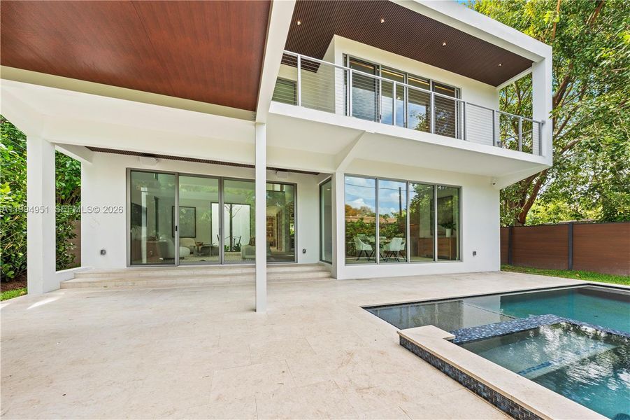 Exterior details and patio area of a home in , Miami (Image 34).