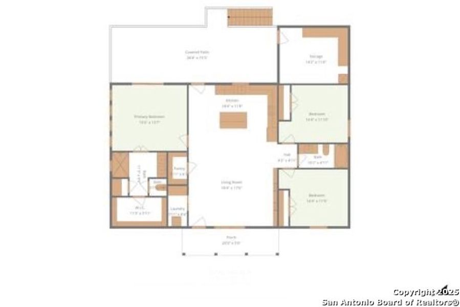 2D floor plan layout of this home in , Canyon Lake, TX (Image 3).