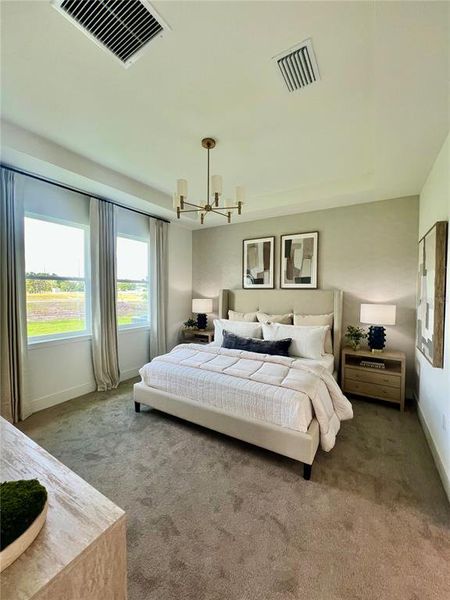 Furnished interior view inside a new home in Yucatan Gardens, Orlando (Image 9).