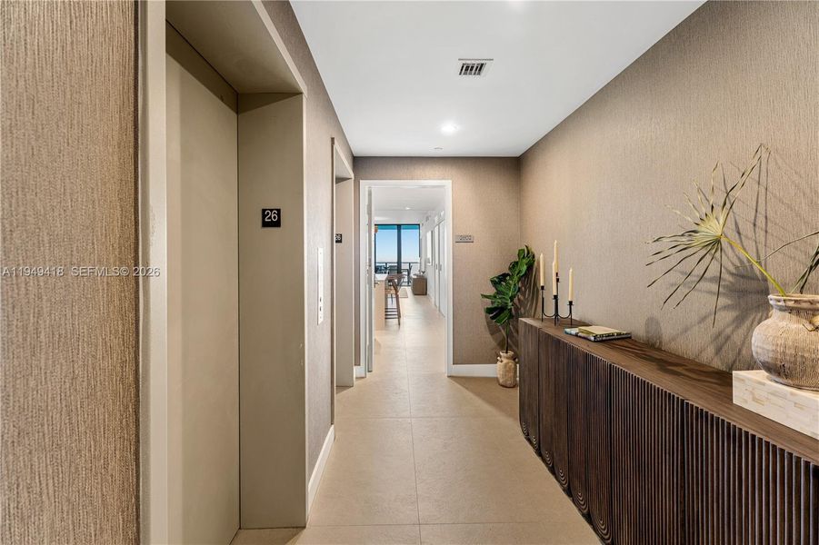 Furnished interior view inside a new home in , Miami (Image 13).