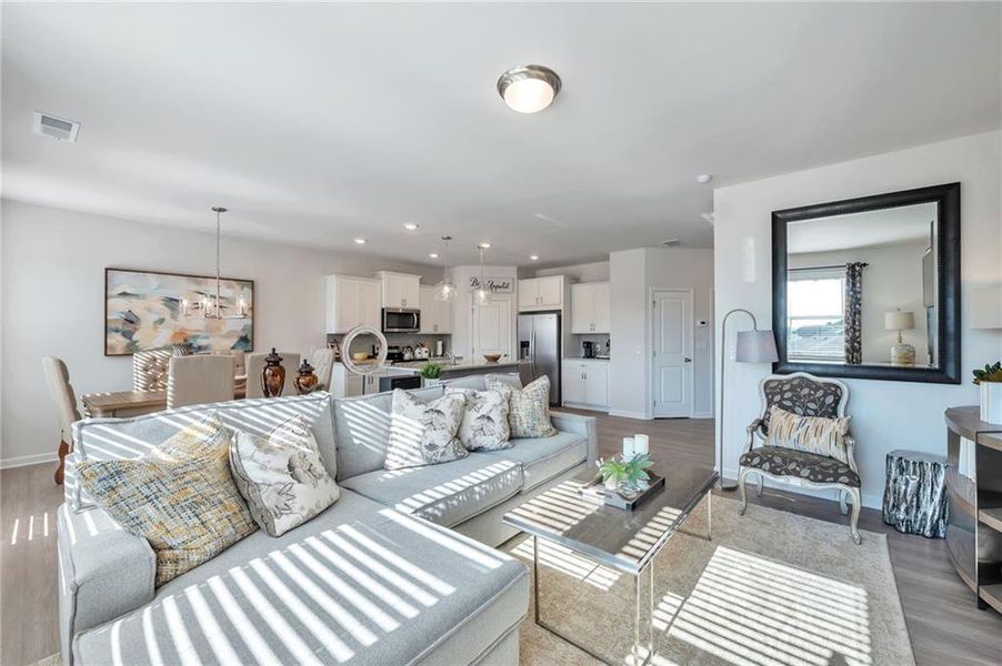 Furnished interior view inside a new home in , Calhoun (Image 11).