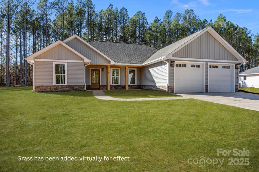 Front exterior of a new home in , Lincolnton, NC, highlighting curb appeal (Image 2).