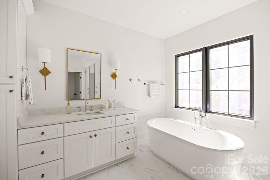 Furnished interior view inside a new home in , Charlotte (Image 32).