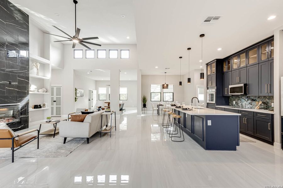 Furnished interior view inside a new home in , Spring Branch (Image 33).